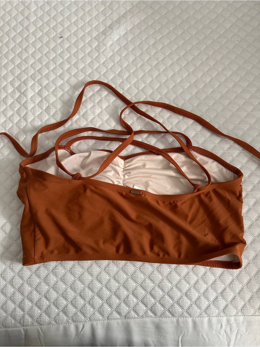 June Loop Rust/Brown Swim Top - Picture 2 of 2